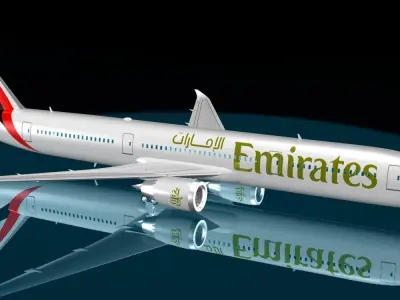 Emirates 787 - 9 Dreamliner 3D model