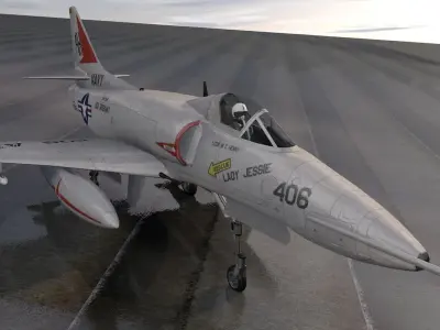 Douglas A-4E Skyhawk 3D model