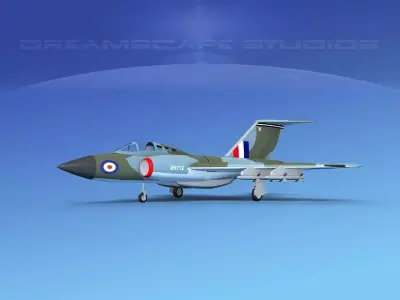 Gloster F-9 Javelin V01 3D model