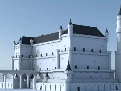 Fantasy Castle 004 3D model