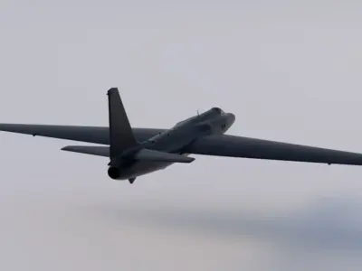 U2 Airplane 3D model