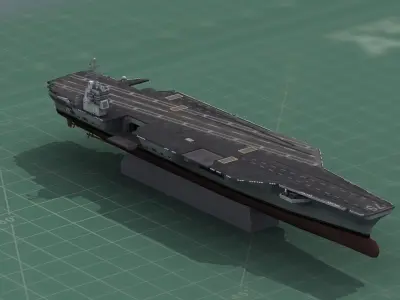 US Aircraft Carrier 3D Print Model 3D print model