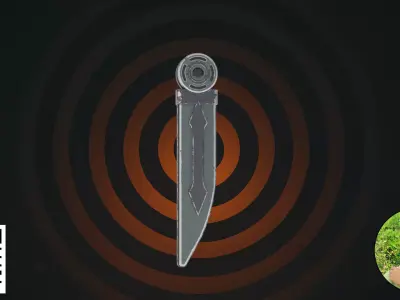 Tactical Fantasy Blade  Polearm Collection 3D model