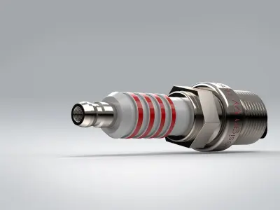  3D Model Spark plug 3D model