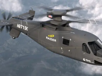 Sikorsky S97 Raider Rigged 3D model