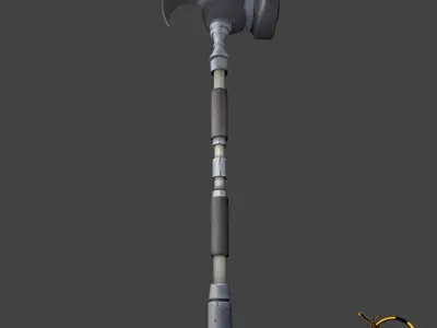 Hand Painted War Hammer Free 3D model