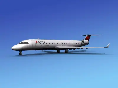 Bombardier CRJ700 Delta Connection 3D model