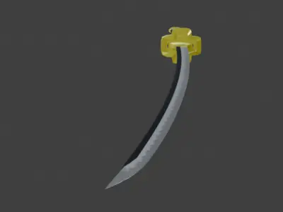 black Katana Zoro Free 3D model