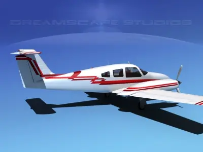 Piper PA-44-180 Seminole V19 3D model