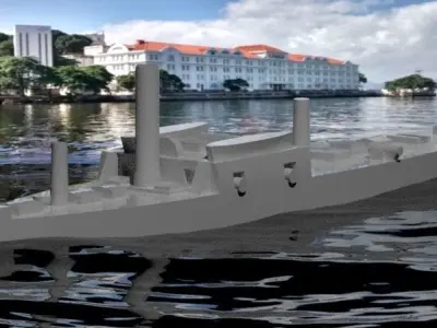 Ironclad Admiral Tamandare 3D print model