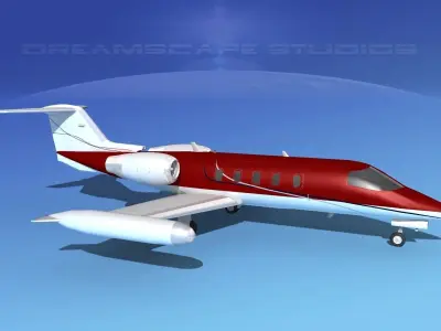 Gates Learjet 35 V03 3D model