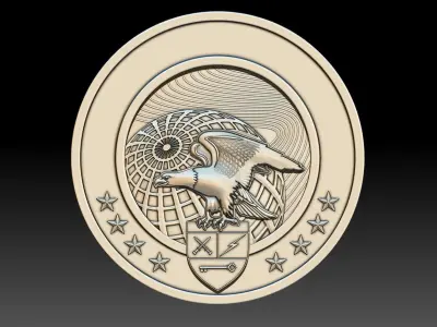 EAGLE AND THE WORLD 3D print model