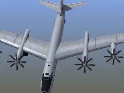 Bear F Aircraft Low-poly 3D model