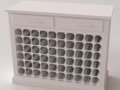 Wine Cabinet 3D model