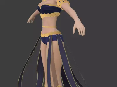 Stylized 3D Character Model Low-poly 3D model