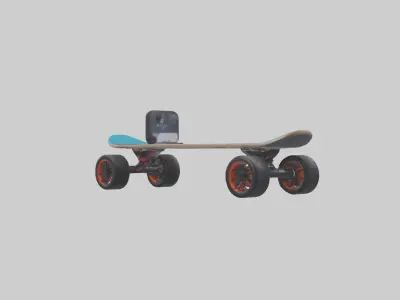 Electric Skateboard M 1 Low-poly 3D model