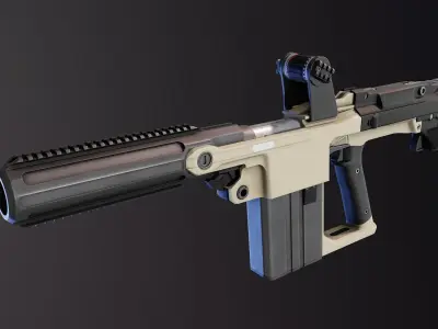 SSW40 Grenade Launcher 3D model