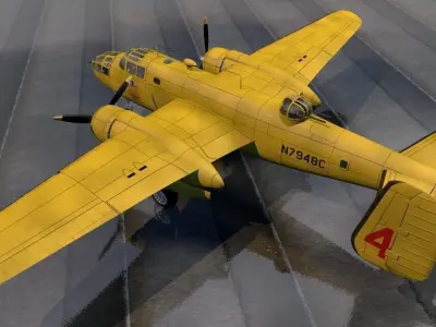 North American B-25B Mitchell 3D model
