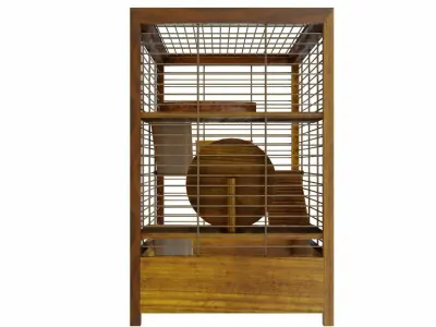 Hamster cage 3D model