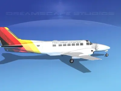 Beechcraft B99 Hawaiian Charter 3D model