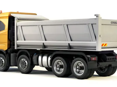 Iveco X-Way tipper 480 8x4 2021 3D model