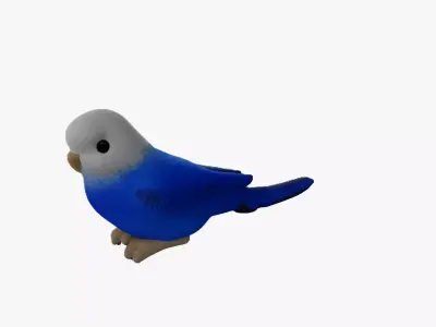 Parrot 3d model Low-poly 3D model