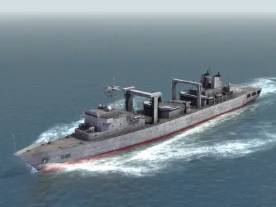 Type 903 Replenishment Ship 3D model