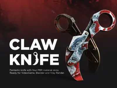 Claw Knife 3D model