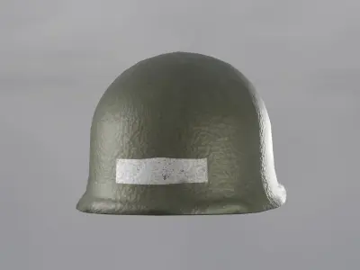 World War 2 US M1 Helmet Low-poly 3D model
