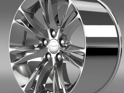 Chrysler 300C 2015 rim 3D model