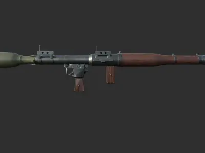 RPG-7 Rocket Launcher Low-poly 3D model