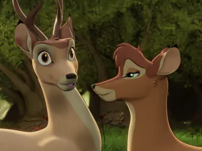 Geno the Deer Low-poly 3D model