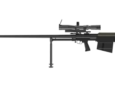 KSVK 12 Sniper Rifle 3D model