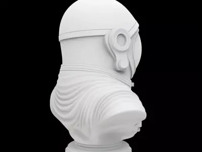 Astronaut Bust 3D Print Model 3D print model purchase