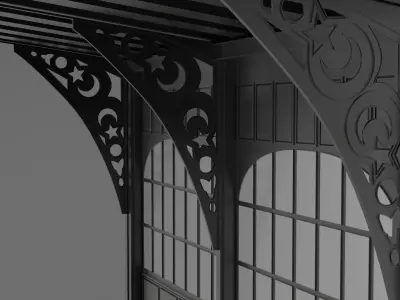 Old Istanbul City Building 011 3D model