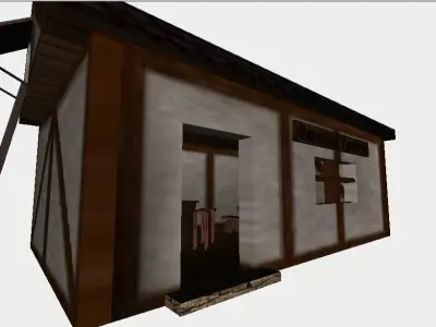Samuels Old Medieval Tavern With Attic 3D model