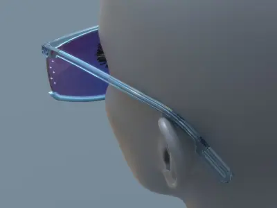 KENZO style fashion glasses 3D model