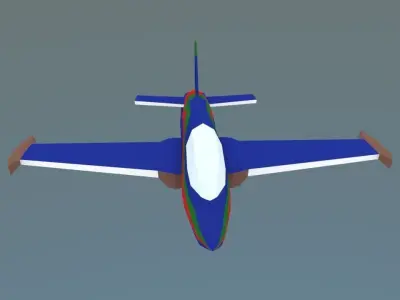Air craft mb-339 Free low-poly 3D model