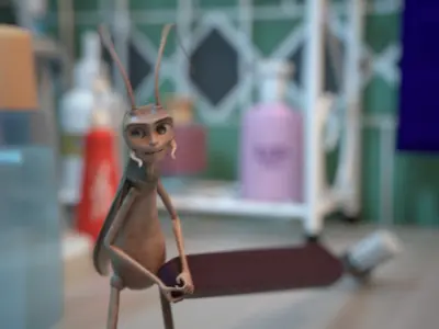 Character BUG - Fully Rigged - MoCap ready  Low-poly 3D model