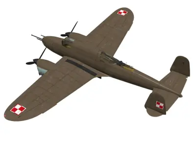 PZL p38 wilk 3D model