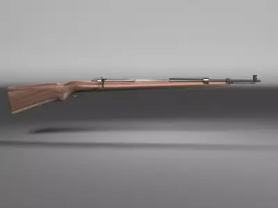 Kar98 rifle Low-poly 3D model