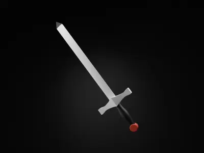 metal sword 3d model 3D model