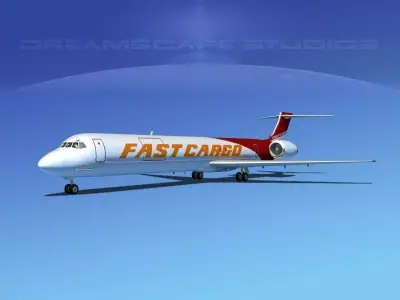 McDonnell Douglas MD80 Fast Cargo 3D model