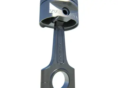 Piston engine 3D model