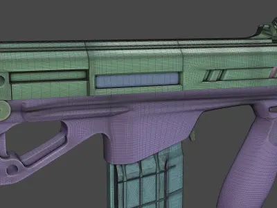 RN227 Probable New Service Rifle Of US Army Low-poly 3D model