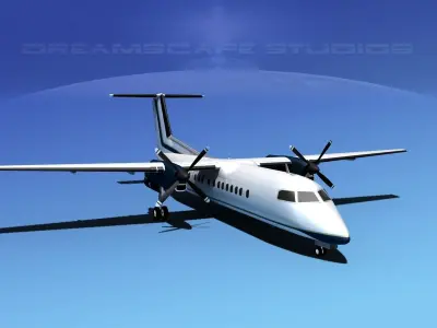 DeHavilland DHC-8-Q300 Corporate 1 3D model