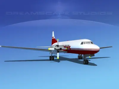 Convair CV-580 DHL 3D model