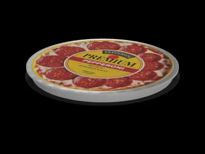 Dried meats Pepperoni Slices 3D model