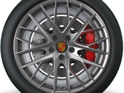Porsche Panamera wheel 3D model