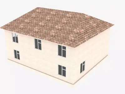 Private house 2 Low-poly 3D model